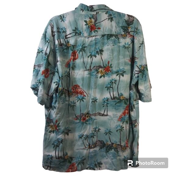 Paradise Collection Hawaiian Casual Button Front Shirt XL - Picture 2 of 5